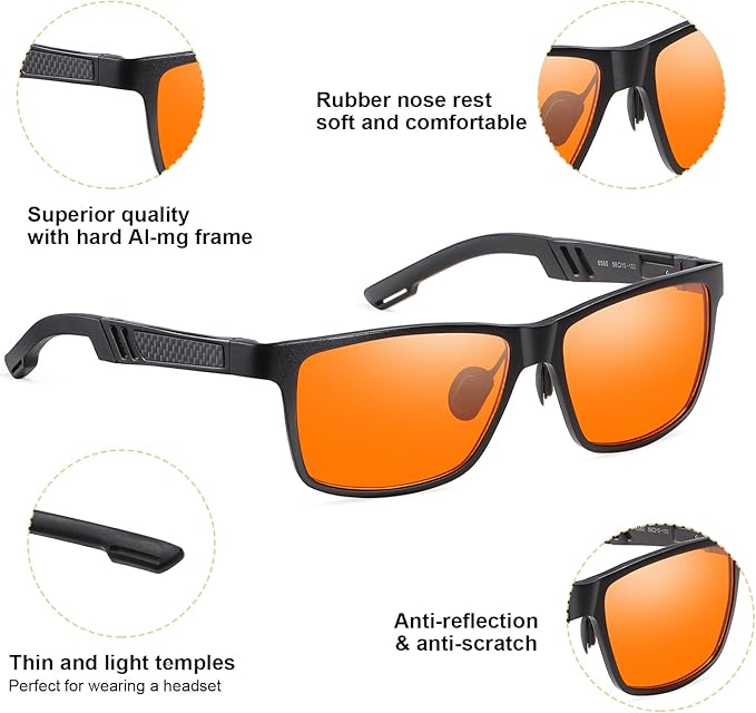 Okany Blue Light Blocking Glasses Gaming Computer Glasses Powerful Professional Screen Filter