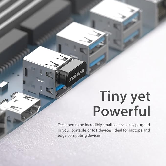 Edimax Wi-Fi 4 802.11n Adapter for PC N150 Nano USB Adapter, 150Mbps, Smallest Wi-Fi 4 Dongle, Win 11 Plug-n-Play, Linux: Ubuntu/Mint Plug-n-Play for Kernel 5.15 and Above, Mac OS, EW-7811Un V2