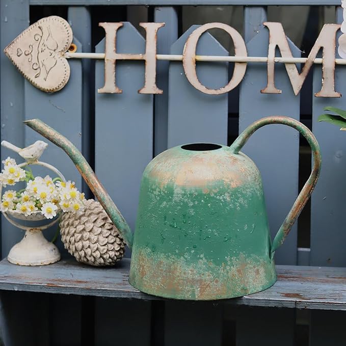 Large Watering Can Metal,Watering Can with Long Spout for Outdoor and Indoor Houseplants, 120oz/3.8L Large Plant Waterer