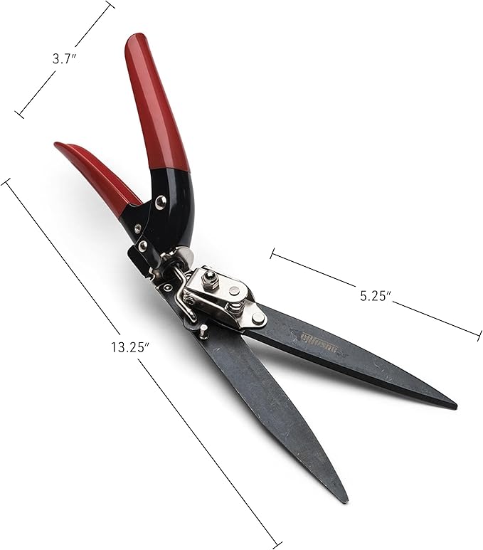 Grass Shears - Garden Clippers with Rotating Handle - Grass Cutter Edging Shears - Hedge Trimmer Garden Shears - Hedge Clippers or Yard Scissors for Outdoor Edges and Hedges by Kings County Tools