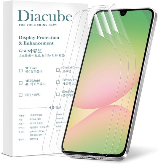 3-Pack for Samsung Galaxy A56 5G Flexible TPU-EPU Screen Protector [Not Glass] [0.1S Fingerprint Unlock] [Real-Time Self-Healing] HD Clear, Unbreakable, Bubble Free Easy Installation with Alignment Jig