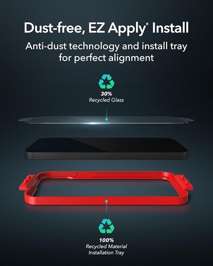 ZAGG XTR3 iPhone 15 Screen Protector - Glass, Blue-Light Filtration, 10X Stronger, Edge-to-Edge Protection, Scratch & Smudge-Resistant Surface, InvisibleShield, Easy to Install