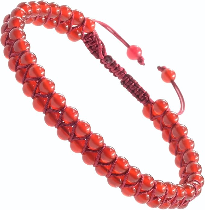 MASSIVE BEADS Double Layer Natural Chakra Healing Power Crystals Macrame Bracelet Yoga Stone Beads Gemstone Meditation Relax Anxiety Bangle for Unisex Women Men