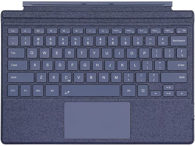 Keyboard for Surface Go 4/Go 3 /Go 2/Go, Portable Type Cover for Surface Go, 7-Color Backlit, Ultra-Slim Wireless Keyboard with Multi-Touch Trackpad,Blue