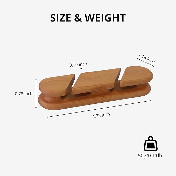 muso wood Cable Clips, Cherry Cord Holder, Cable Management Cord Organizer, Cable Straps for Desk Home and Office