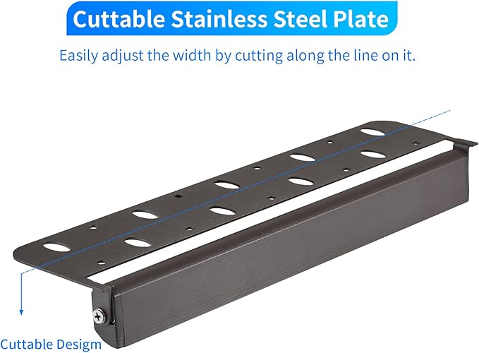 8-Packs 5W 12inch LED Hardscape Paver Lighting,12V AC/DC Low Voltage Retaining Wall Lights,LED Landscape Lighting,5000K Daylight White Outdoor Step Light,50,000 Hours Lifespan