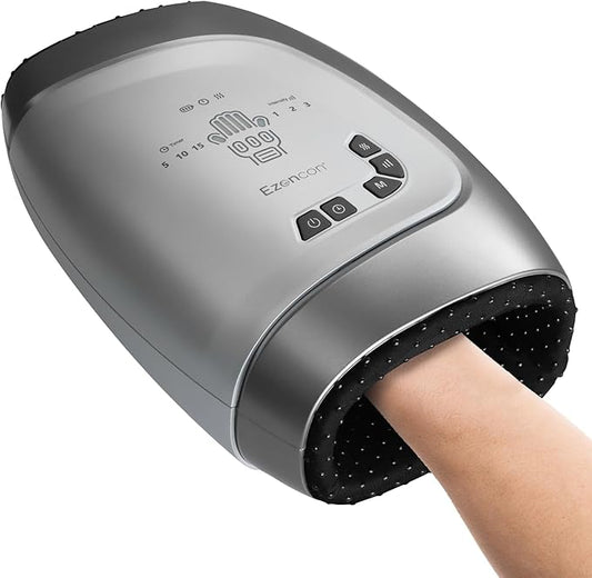 Electric Hand Massager,Cordless Hand Massager, 3 Level Heating, Fingers Palm and Wrist Chooseable, Glove-Like, Finger Separation
