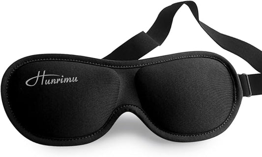 Sleep Eye Mask for Women Men, Eye Covers for Sleeping, 3D Sleep Mask for Travel Yoga Nap (Black)
