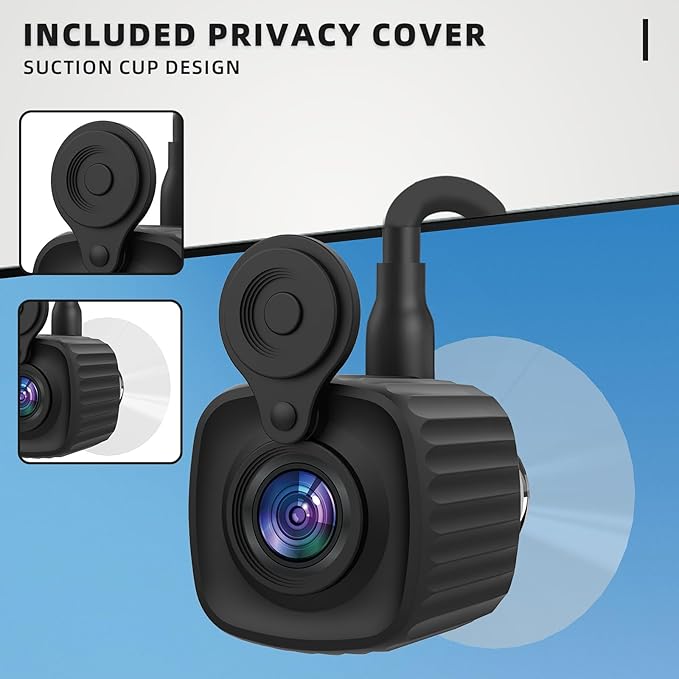 4K Autofocus Webcam with Eye Contact Correction Suction Moun Center Camera, Built-in Noise Canceling Microphone Privacy Cover USB Plug-and-Play for Zoom/Teams, PC Conferencing, Remote Calls