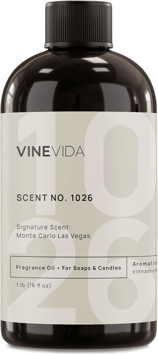 VINEVIDA Scent NO. 1026 Fragrance Oil for Cold Air Diffusers - 16oz (1lb) - Inspired by: Monte Carlo Las Vegas Hotel Fragrance Diffuser Oil - Hotel Scents for Home - Diffuser Oil