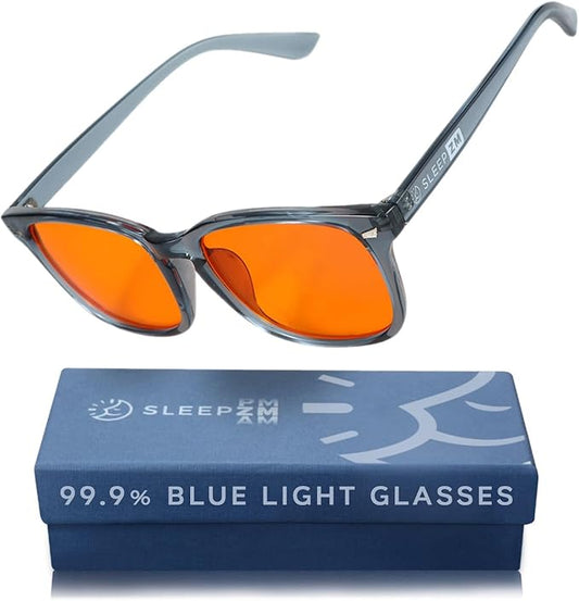100% Blue Light Blocking Glasses - Women + Men - Better Sleep - Anti Eye Strain Protection - Computer Screens Gaming