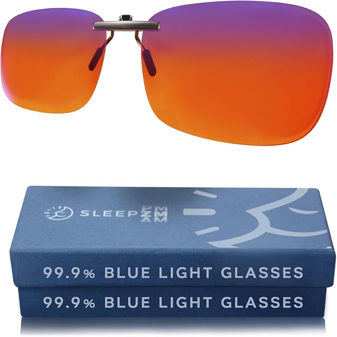 100% Blue Light Blocking Glasses - Women + Men - Better Sleep - Anti Eye Strain Protection - Computer Screens Gaming