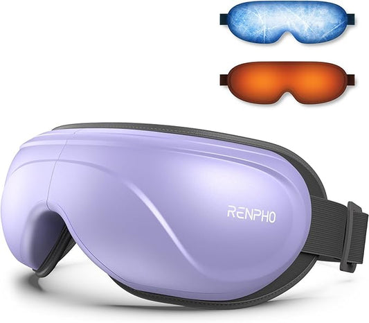 RENPHO Eyeris 2 Eye Massager with Heat and Cooling, Birthday Christmas Gifts for Grandkids Mom Dad Women Men Heated Sleep Mask for Migraine Relief Improve Sleep