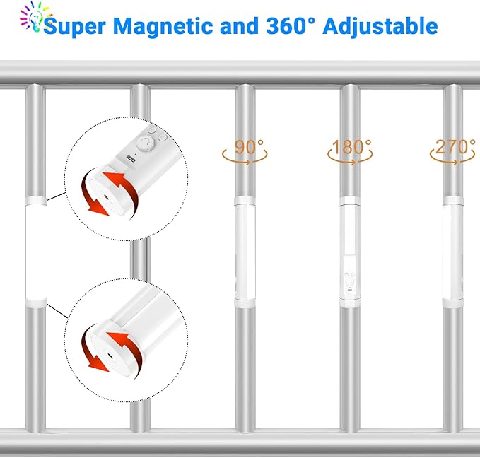 LUXCEO Handheld Light Wand, Multicolor RGB LED Video Light for Photography, 2000mAh Rechargeable Mini Light Stick for Video Shooting Professional Tube Lights with Magnetic for Vlog, TikTok(White)