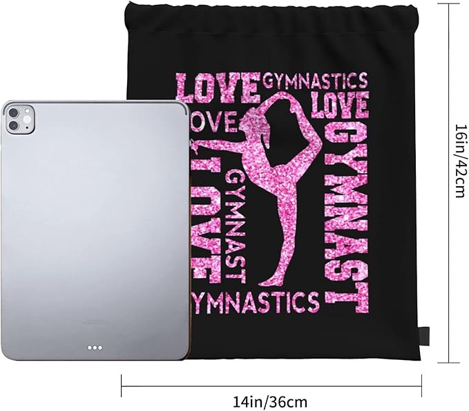 Gymnastics Drawstring Backpack Gym String Bag Drawstring Sackpack Sport For Womens Mens