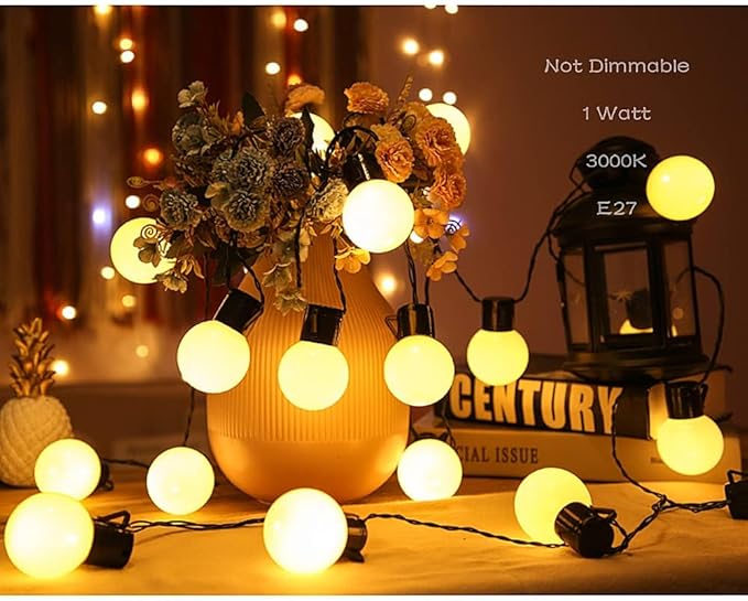 E27 E26 Small LED Mood Light Bulb 1W Soft White 3000K Not Dimmable 10W Equivalent for Bedroom Bathroom Makeup Mirror Porch Wall Sconces Table Lamp Night Light 10Pack