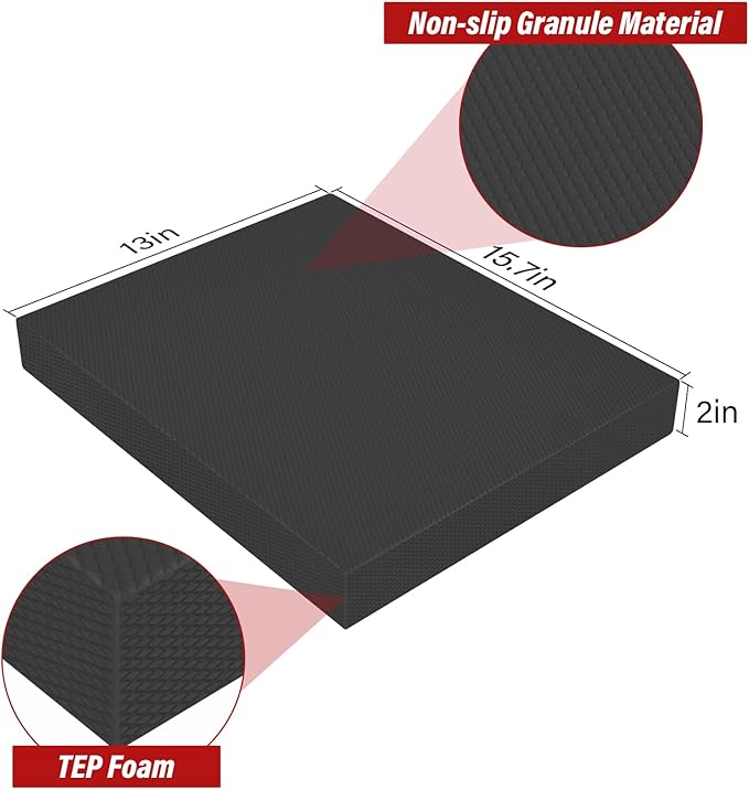 Balance Pad- Exercise Foam Balance Pad for Workout,Non-Slip & Water-Resistant Stability Trainer Mat,Ultra-Soft TPE Foam Knee Cushion for Balance Training, Fitness, Physical Therapy,Yoga
