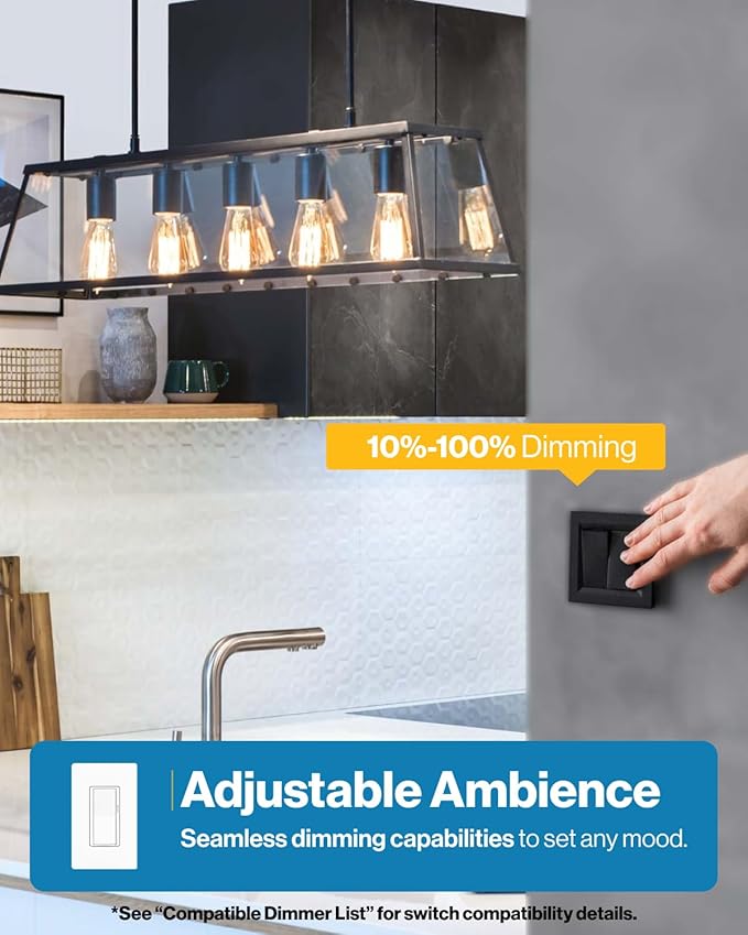 Sunco 4 Pack Edison Bulbs LED ST64, Clear Vintage Filament Waterproof Bulb, 800 LM, 8.5W (60W Equivalent), ST19, 3000K Warm White, E26 Medium Base, Decorative Dimmable UL