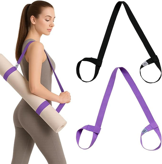 Slim Panda Yoga Mat Straps for Carrying, Adjustable Yoga Mat Carrier, Yoga Mat Sling(Yoga Mat Not Included)