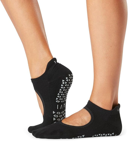 TAVI NOIR Emma Non Slip Socks for Women - Non Skid Grippy for Active Sports Workout Barre, Pilates, Yoga Socks