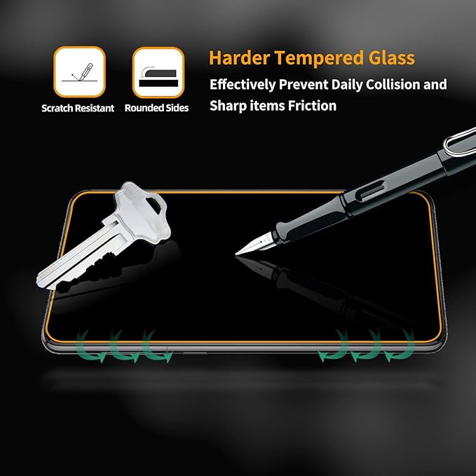 3 Pack for Samsung Galaxy A03s / A03 Core / A03 Tempered Glass Screen Protector, Scratch-Proof, Bubble-Free,HD Transparent, 9H Hardness,Bubble Free,Case Friendly