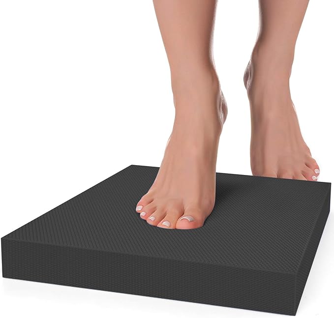 Balance Pad- Exercise Foam Balance Pad for Workout,Non-Slip & Water-Resistant Stability Trainer Mat,Ultra-Soft TPE Foam Knee Cushion for Balance Training, Fitness, Physical Therapy,Yoga