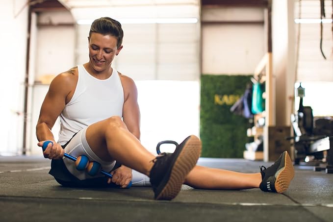 MOBO 7-in-1 Muscle Roller Stick – Full-Body Massage Roller for Myofascial Release, Trigger Point Therapy, Muscle Recovery, Deep Tissue Leg & Back Pain Relief, Physical Therapy, Gym & Travel Use