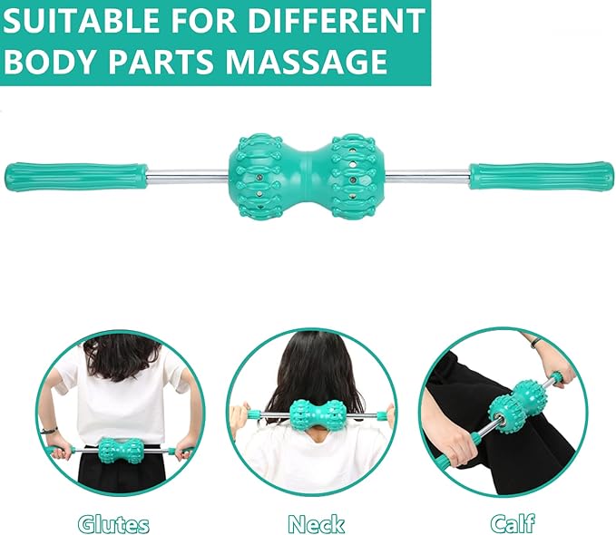 Muscle Roller Stick, Multifunctional Magnet Care Massage Roller For Relieving Muscle Soreness Loosing Tightness Soothing Cramps