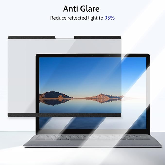 IPROKKO Surface Laptop Privacy Screen 6/5/4/3/2/1-13.5 inch, Magnetic Removable Privacy Screen Filter for Microsoft Surface Laptop, Anti-Glare Blue Light Screen Protector