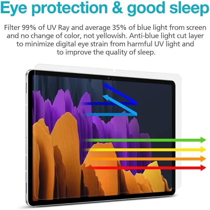 [1+1 Pack] Galaxy Tab S9 Ultra/S8 Ultra 14.6, Paperfeel Screen Protector 1pc + Anti Glare Protector 1pc, Matte Anti Glare Anti Fingerprint Film with Blue Light Cut Filter, Compatible with S