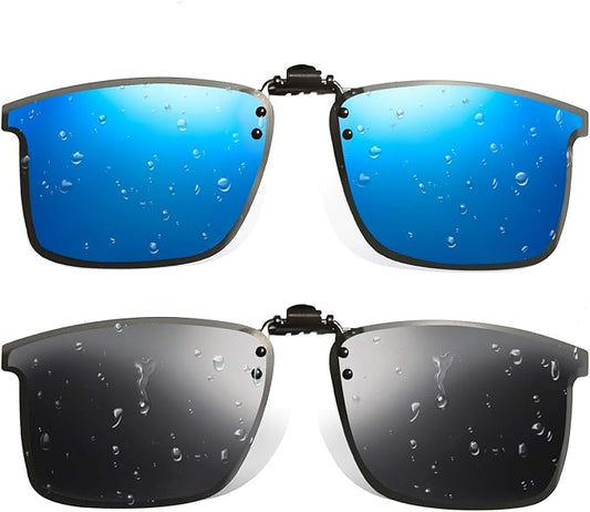 Night Driving Glasses and sunglasses Clip-On, Polarized Glare Reduce, High Definition Vision