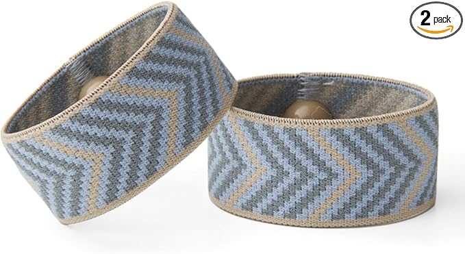 Blisslets Acupressure Relief Band - Cartagena Collection - Parentage (Blue/Camel, Medium - 5 5/8" - 6 5/8")