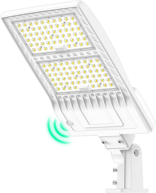 BBESTLED 400W/320W/240W LED Parking Lot Lights Arm & Slip Fitter Mount Dusk to Dawn Outdoor Lighting Exterior Commercial Street Area Flood Light, 56000LM IP65 Waterproof 100-277V Security