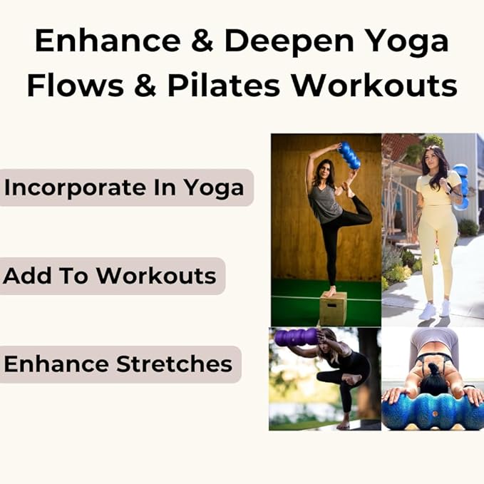 Rollga Foam Roller PRO - High Density Foam Roller for Back Pain Relief, Deep Tissue Massage & Muscle Recovery. Physical Therapy Exercise Tool for Neck, Back, Legs, & Feet. Yoga & Pilates Roller