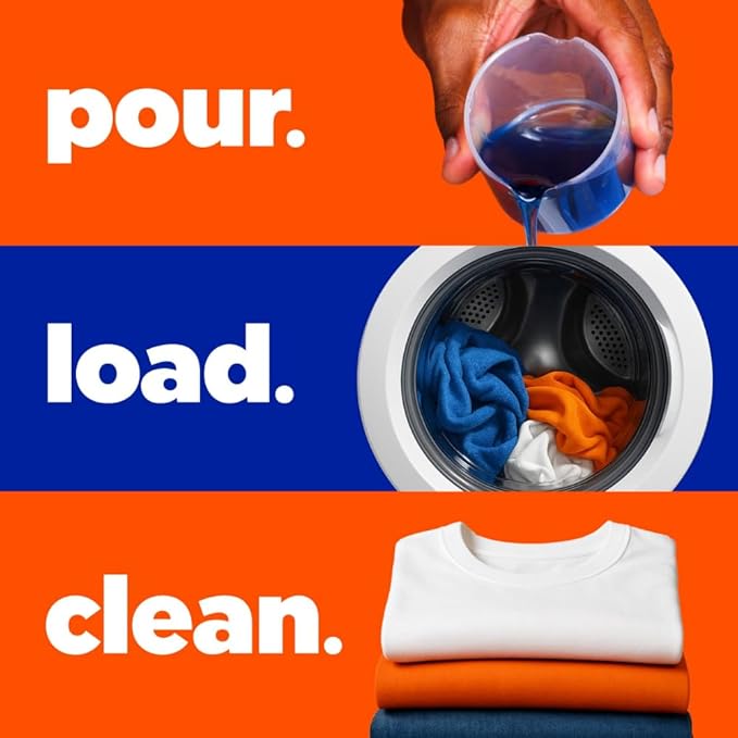 Tide Laundry Detergent Liquid, Original Scent, HE Compatible, 100 Loads, 125 fl oz, Tide Laundry Detergent, Liquid Laundry Detergent (Packaging May Vary)