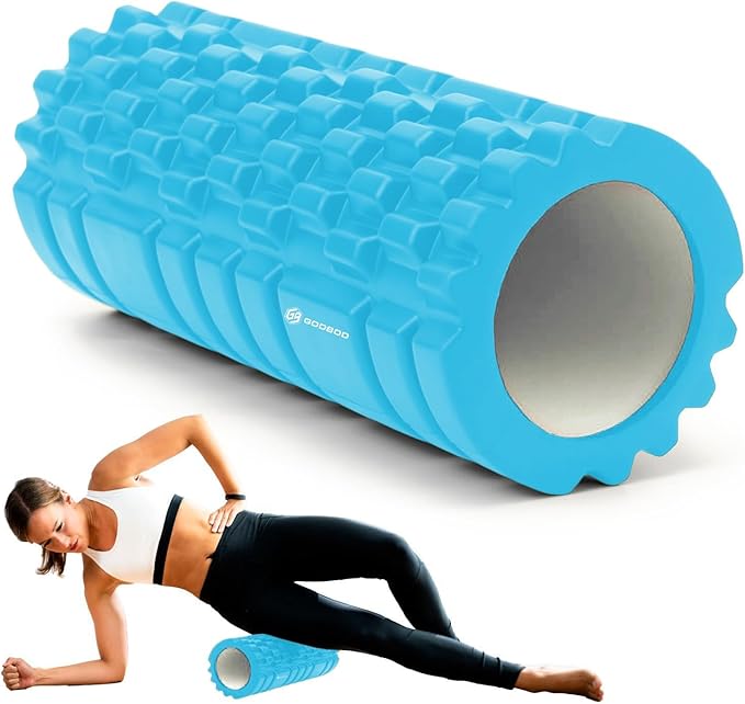 Deep Tissue Foam Roller - High-Density Muscle Massage Roller for Recovery, Pain Relief, Trigger Point, and Myofascial Release - Ideal for Athletes, Gym, and Physical Therapy - 13" x 5"