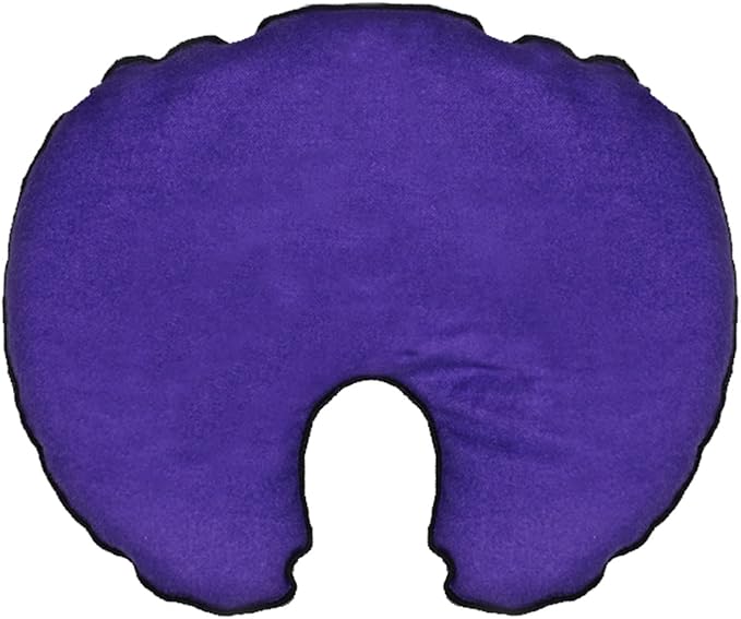 Face Mask (with Washable Cover) Hot Cold Compress Therapy, Natural Reusable Relief for Migraine, Tension, Stress, Sinus, Headache and Relaxation (Purple)