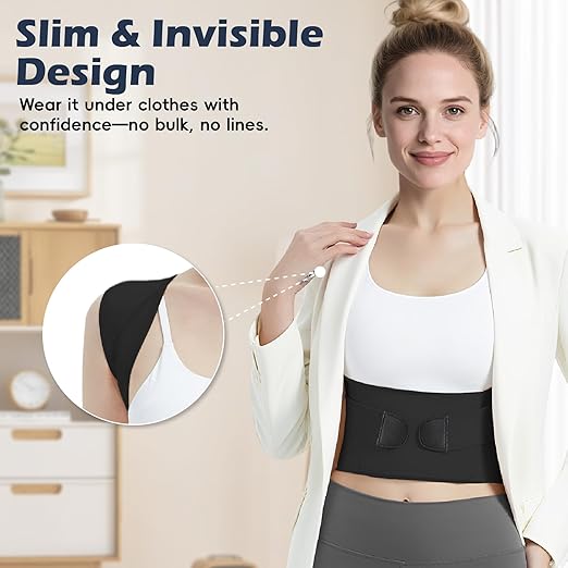 Posture Corrector for Women & Men, Full Back Brace Support with Adjustable Shoulder Straightener, Lower & Upper Back Pain Relief - Scoliosis, Hunchback, Spine Corrector (Black, Large)