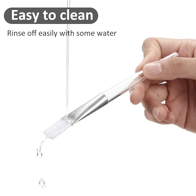 24 Pieces Facial Mask Brush Transparent Face Mask Brush Cosmetic Makeup Brushes Tools for Facial Mask Eye Mask Application and DIY Needs