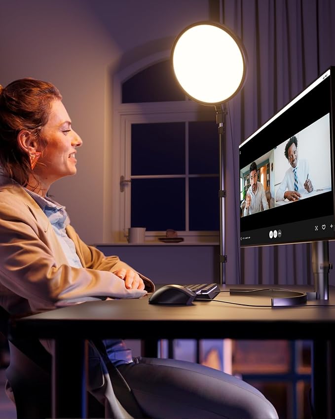 Weilisi Ring Light with 72" Tripod Stand and Phone Holder, 6500K Full-Screen Selfie Ring Light for Makeup Barber Video Recording, Photography Lighting, Ring Light Tripod for iPhone Phone with Remote