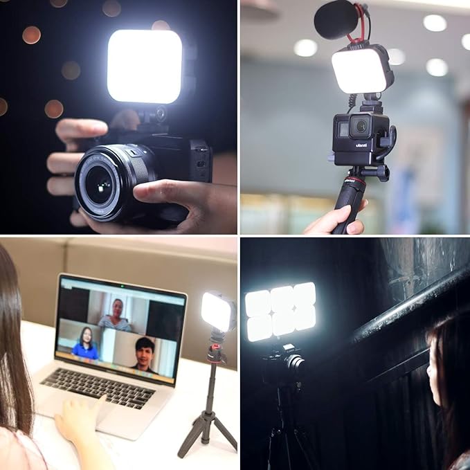 VIJIM VL100C Bi-Color LED Video Light on Camera,Mini Rechargeable 2000mAh LED Camera Lights,CRI95+ Dimmable 2500-6500K Ultra Bright Photo and Video Lighting,LED Fill Lamp