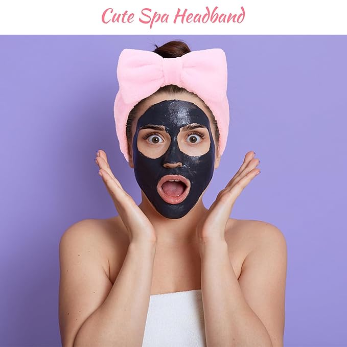 Ondder Skincare Headband for Washing Face Spa Makeup Face Wash Headband Skin Care Headbands Terry Cloth Head Band Bachelorette Party Favors Spa Party Hair Accessories Bachelorette Gifts for Bride