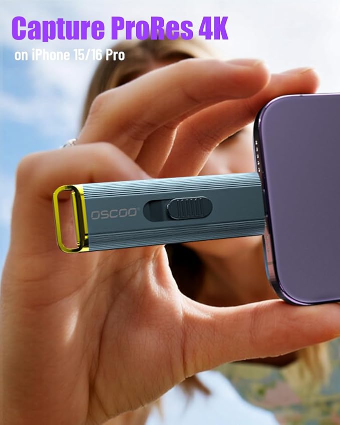 2TB Portable SSD, Up to 2100MB/s, USB 3.2 Gen 2 External Solid State Drive, Dual USB-C & USB-A Adapter, Retractable Design, Compatible with iPhone 15/16/17, Android, Mac & Windows