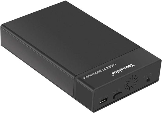 USB 3.0 External Hard Drive Enclosure for 2.5 3.5 Inch SATA I/II/III HDD SSD Up to 20TB, 3.5'' Tool-Free HDD Docking Station, Support UASP, Automatic Sleep Function (TCC-S863)