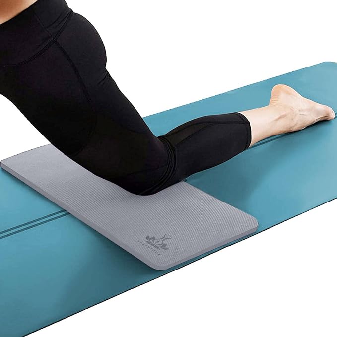Yoga Knee Pads Cushion Non-Slip Knee Mat by Heathyoga, Knee Pad for Gardening Yard Work, Yoga Knee Pad Cushion for Yoga and Floor Exercises Yoga Mat Accessory 26"x10"x0.5"