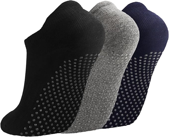 Breslatte Grip Socks Pilates Socks with Grips for Women Non Slip Grippers Womens