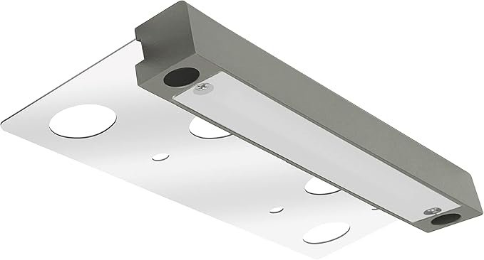 GKOLED 6.8 Inches Low Voltage Hardscape Light with Frosted Lens, 12V AC/DC Retaining Wall Lighting, 4W 2700K Paver Wall Lights, Outdoor Step Lights, Die-cast Aluminum Housing, Gray, UL Listed