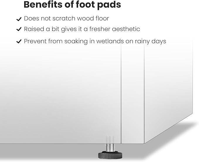 GSK White LED Metal Planter Boxes Magnetic LED Lighting Strips × 2 Galvanized Extra Large Tall Raised Garden Bed Trough Durable Indoor Outdoor Flower Divider Shelf Versatile Plant Stand Space Divider