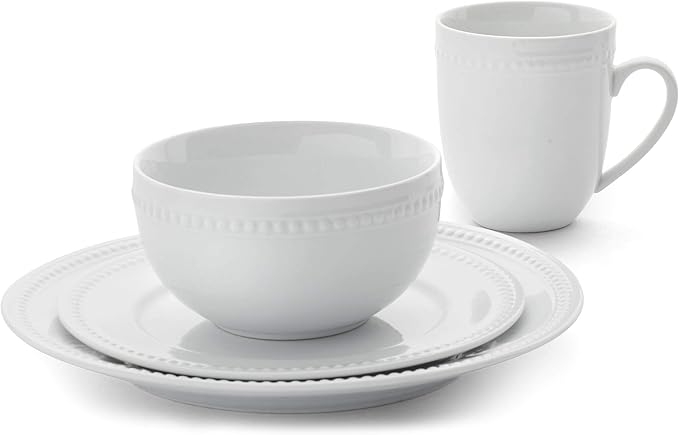 by Fitz and Floyd, Beaded 16 Piece Dinnerware Set, Service for 4