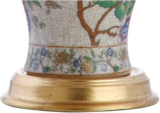 JONATHAN Y JYL3009A Grace 24" Floral LED Table Lamp Classic Cottage Bedside Desk Nightstand Lamp for Bedroom Living Room Office College Bookcase LED Bulb Included, Multicolor